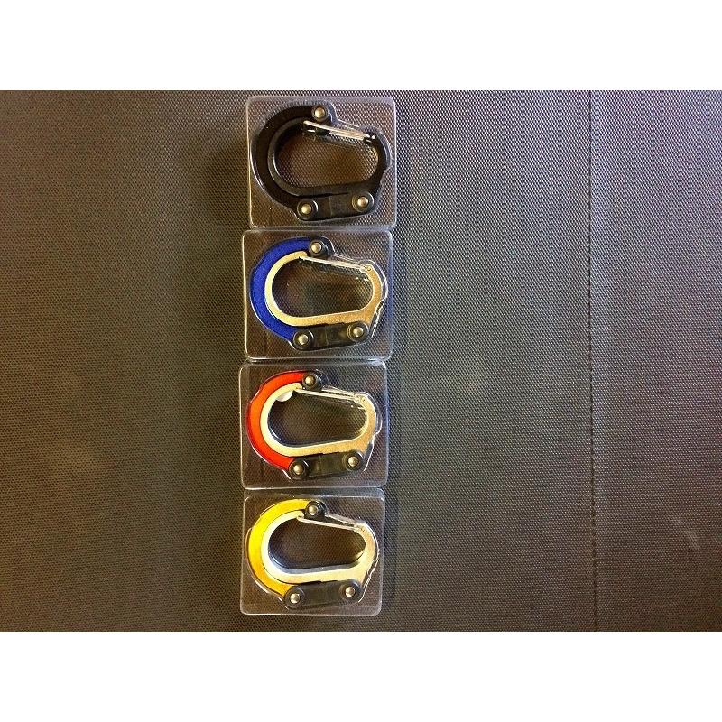 0158 カラビナ ゴールド Dタイプ 錆びない おしゃれ 超軽量 アルミ製 アウトドア 鍵用 7cm 高強度 |  | 04