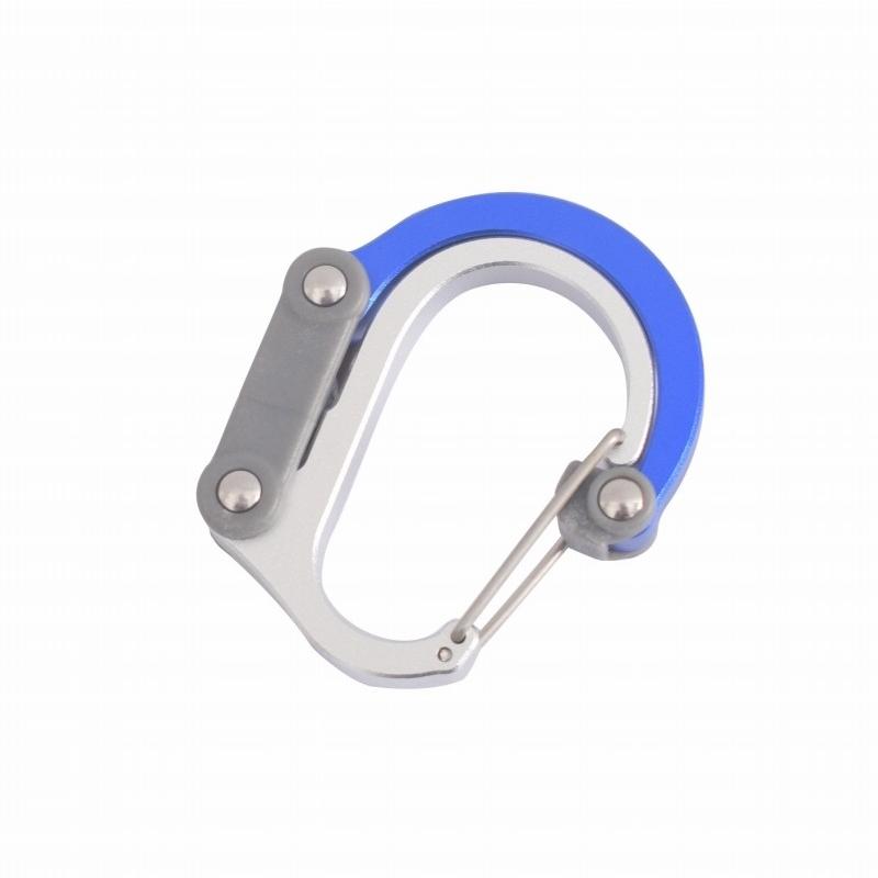 0159 カラビナ ブルー Dタイプ 錆びない おしゃれ 超軽量 アルミ製 アウトドア 鍵用 7cm 高強度 |  | 01