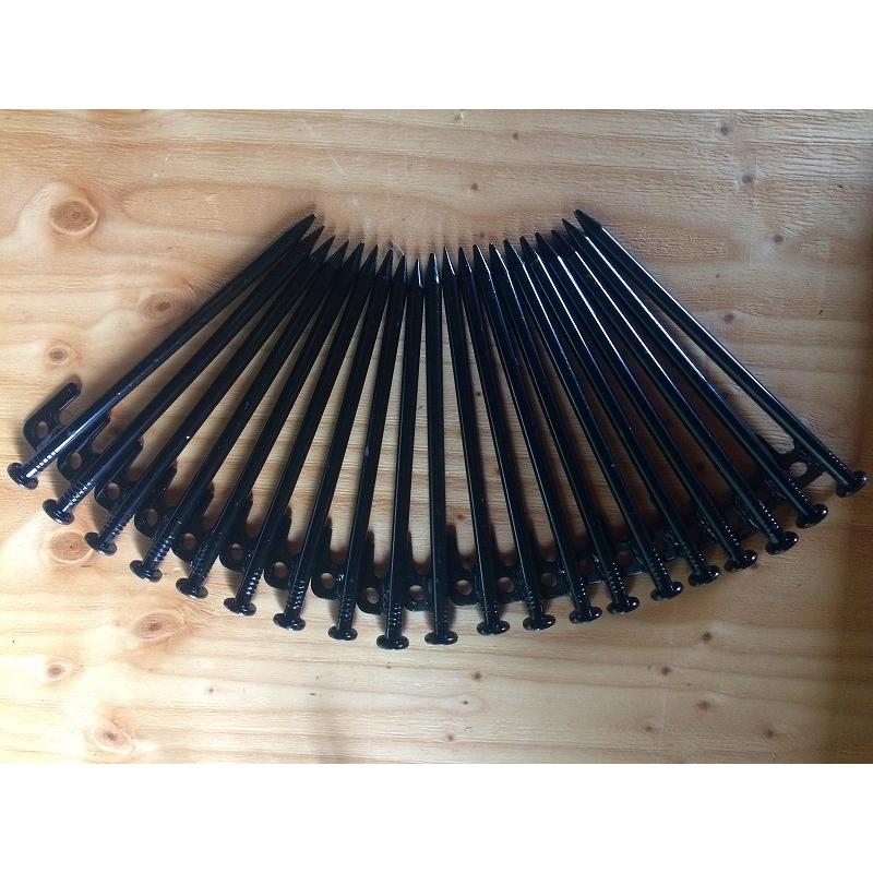0162 スチールペグ 20本セット 20cm ペグ スチール テント用ペグ キャンプ設営用具 キャンプ アウトドア 登山 硬い土 砂地 草地用 | 