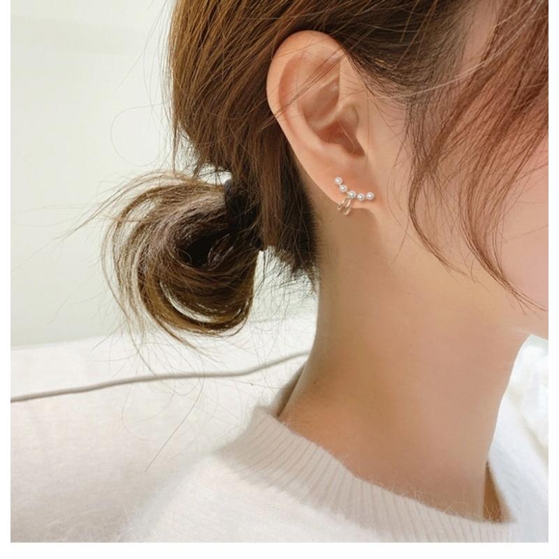 0204 イヤーカフ パールピアス レディース イヤリング フェイクピアス ノンホールピアス |  | 01