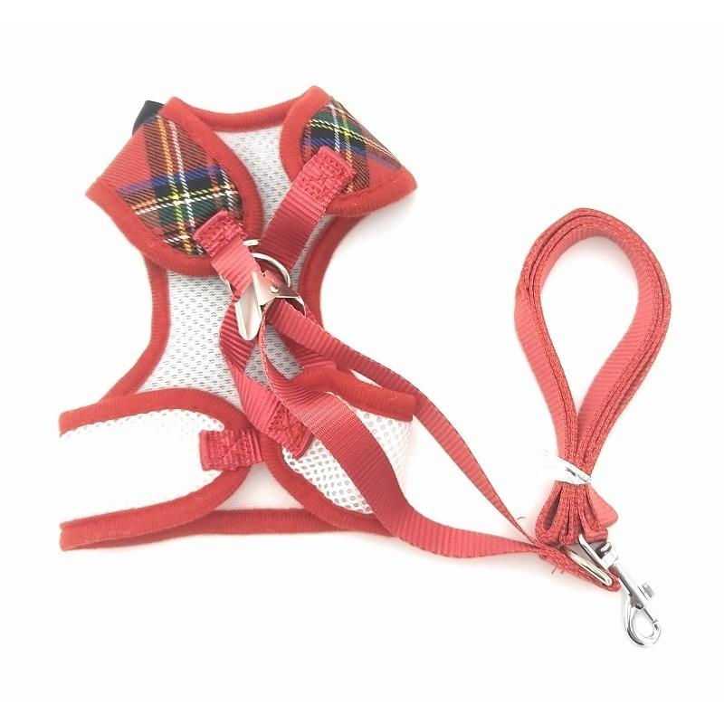 0284 犬服 ハーネスベスト レッド Lサイズ ベスト 脱毛保護 着脱簡単 お散歩 お出掛け 猫 小型犬 かわいい ペット服 防寒着 雪?策 |  | 02