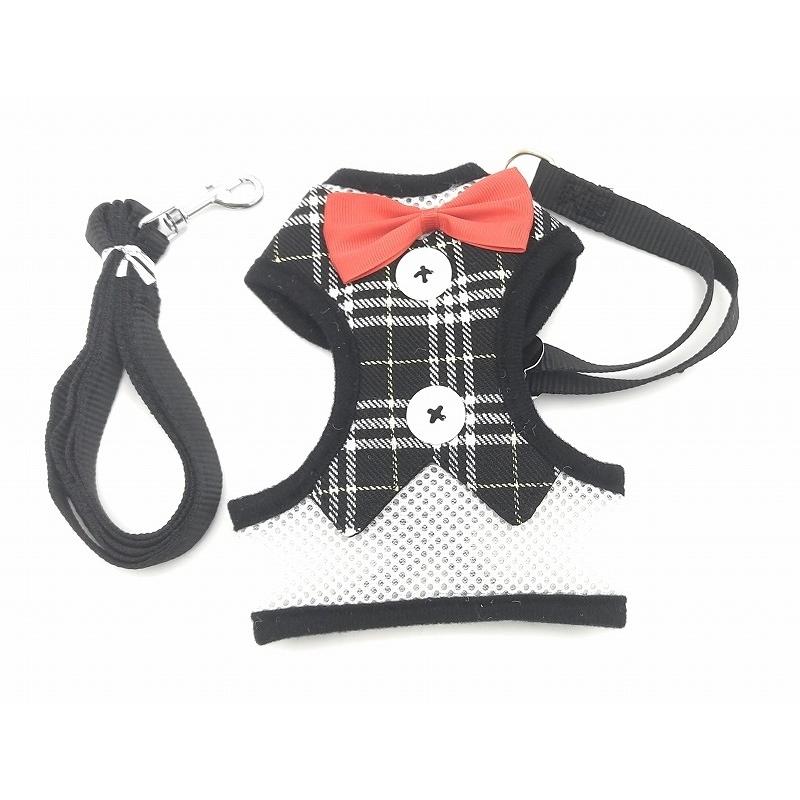 0287 犬服 ハーネスベスト ブラック Lサイズ ベスト 脱毛保護 着脱簡単 お散歩 お出掛け 猫 小型犬 かわいい ペット服 防寒着 雪?策 |  | 01