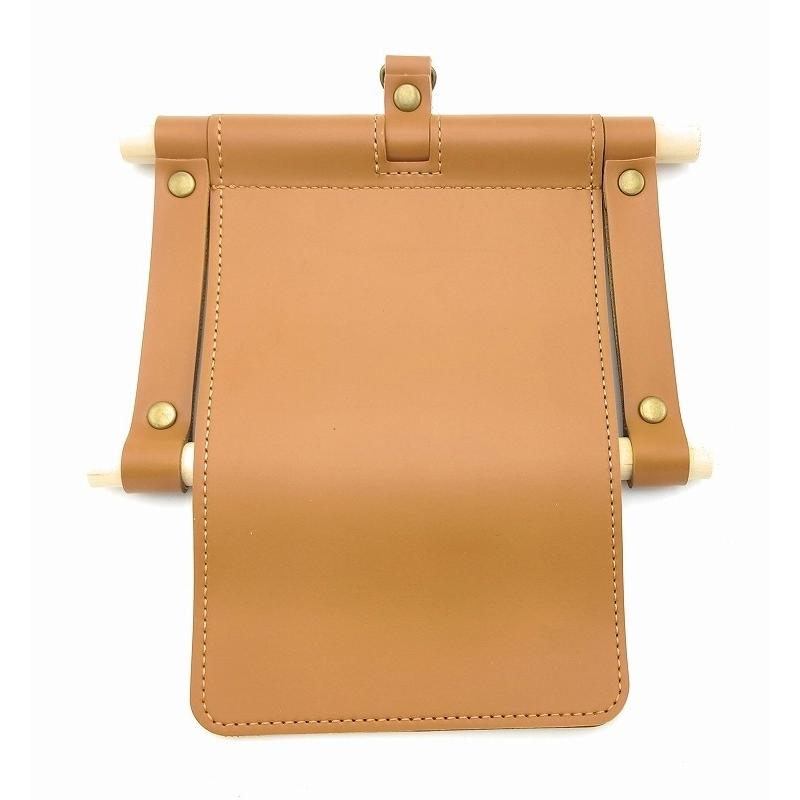 0321 ペーパーホルダーカバー レザー ブラウン 吊り下げ式 トイレットペーパーホルダー ロール収納 バッグ 車 キャンプ テント |  | 01