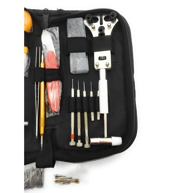 0325 時計工具 時計修理 腕時計ベルト147点セット 調整 電池交換 バンド調整 時計道具セット 時計用工具 収納便利 腕時計修理工具キット |  | 02