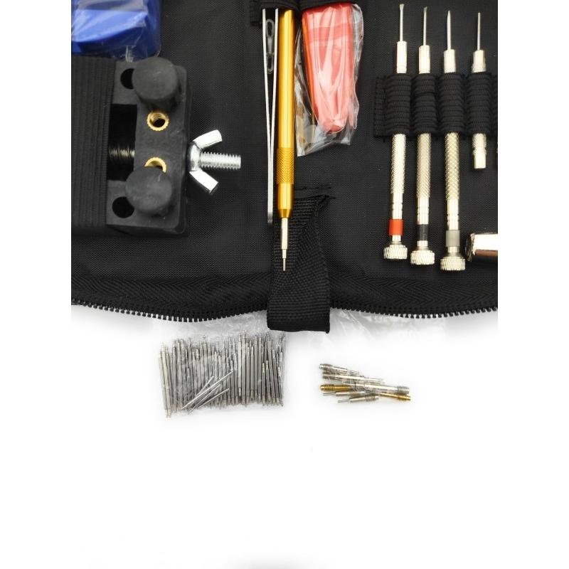 0325 時計工具 時計修理 腕時計ベルト147点セット 調整 電池交換 バンド調整 時計道具セット 時計用工具 収納便利 腕時計修理工具キット |  | 03