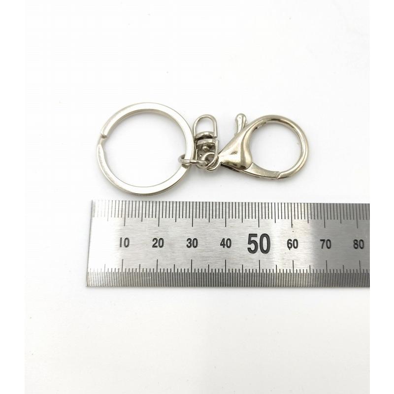 0337 ナスカン シルバーカラー 回転器具 キーリング付き 10個セット パーツ ハンドメイド DIY 送料無料 |  | 01