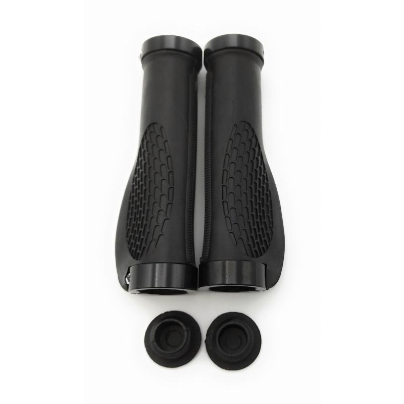 0345 自転車 ハンドルグリップ 黒 ブラック 交換 補修 修理 予備 ママチャリ キックボード マウンテンバイク クロスバイク BMX カスタム | 