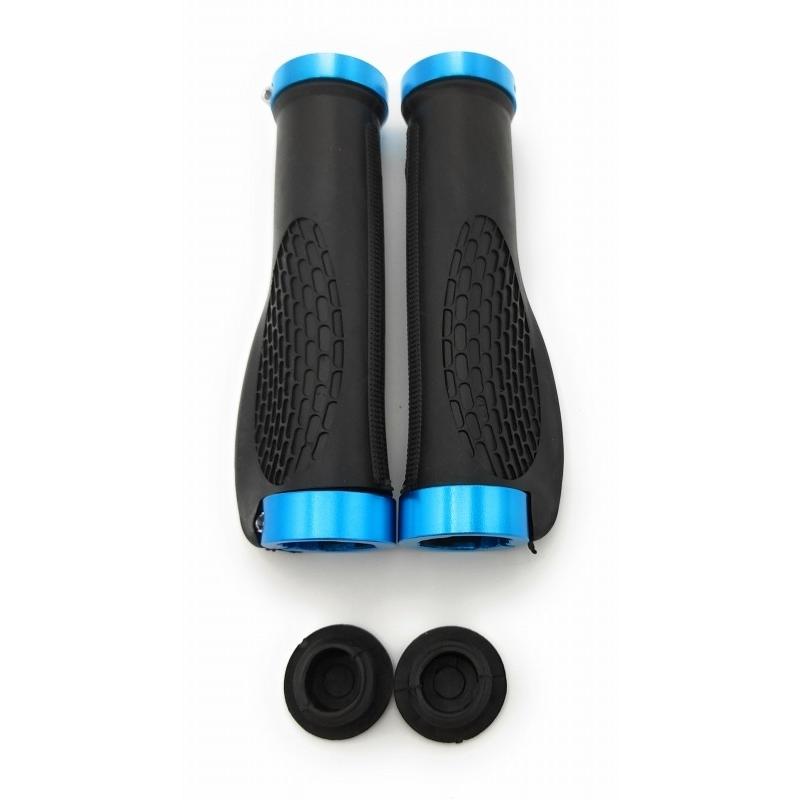 0347 自転車 ハンドルグリップ 青 ブルー 交換 補修 修理 予備 ママチャリ キックボード マウンテンバイク クロスバイク BMX カスタム | 
