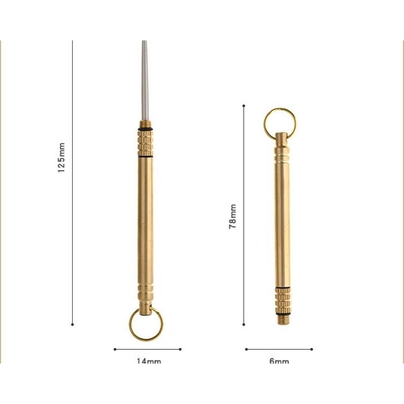 0363 つまようじ 爪楊枝 携帯用 便利 おしゃれ 軽量 フルーツピック フロスピック スティック キャンプ アウトドア トラベルキットツール  2本セット |  | 02