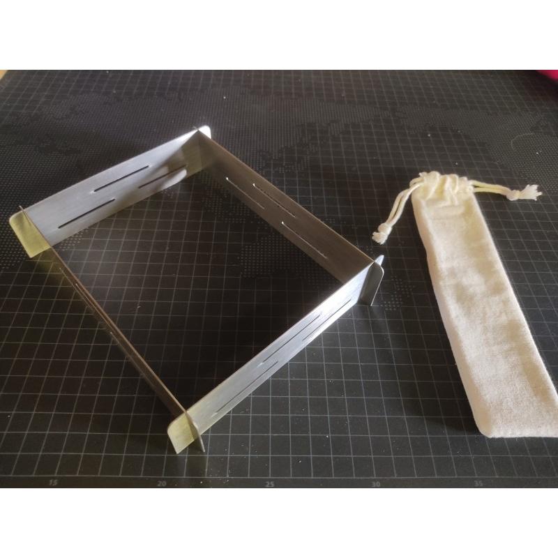 0381 コベアキューブ用風防 収納ケース付き コベアキューブ Kovea Cube カセットコンロ 防風板 バーベキュー アクセサリー |  | 01