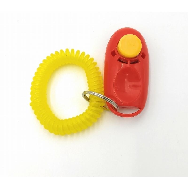 0387 クリッカー 犬 犬笛 猫 しつけ 音 ペットトレーニング クリッカー レッド | 