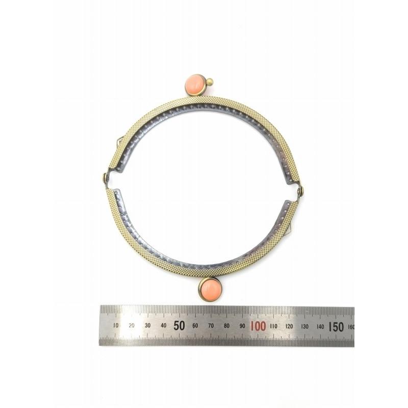 0397 がま口 口金 ハンドメイド 手芸 金属 パーツ 大玉 カラフル ボタン 幅約12.5cm 10個セット 資材 手作り 材料 素材 作製 丸形 裁縫 ガラス 縫い付けタイプ |  | 03