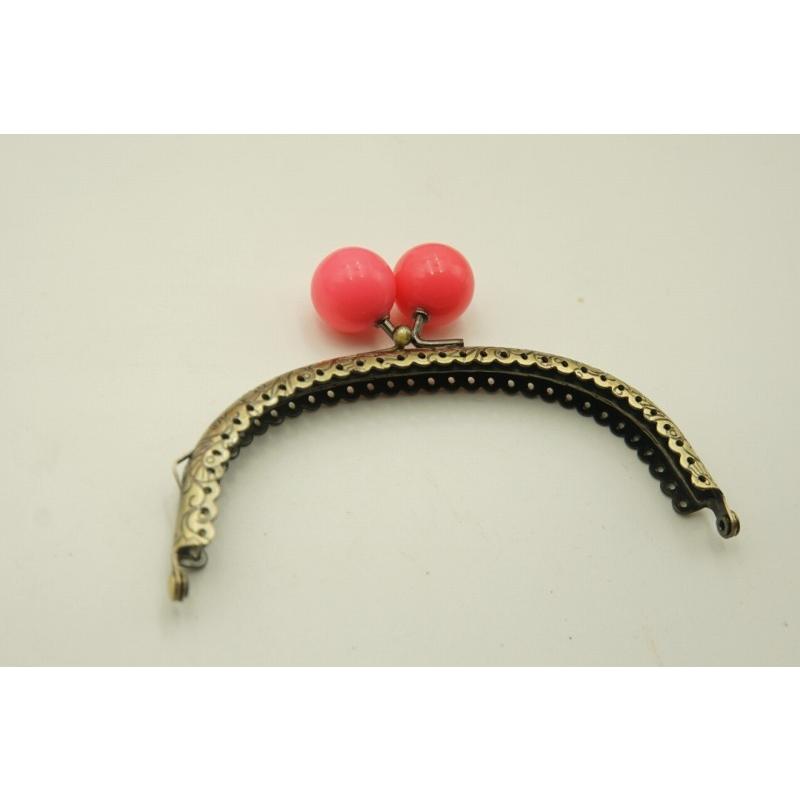 0398 がま口 口金 ハンドメイド 手芸 金属 パーツ アンティーク調 幅約12.5cm 10個セット 資材 手作り 材料 素材 作製 丸形 裁縫 ガラス 縫い付けタイプ |  | 04