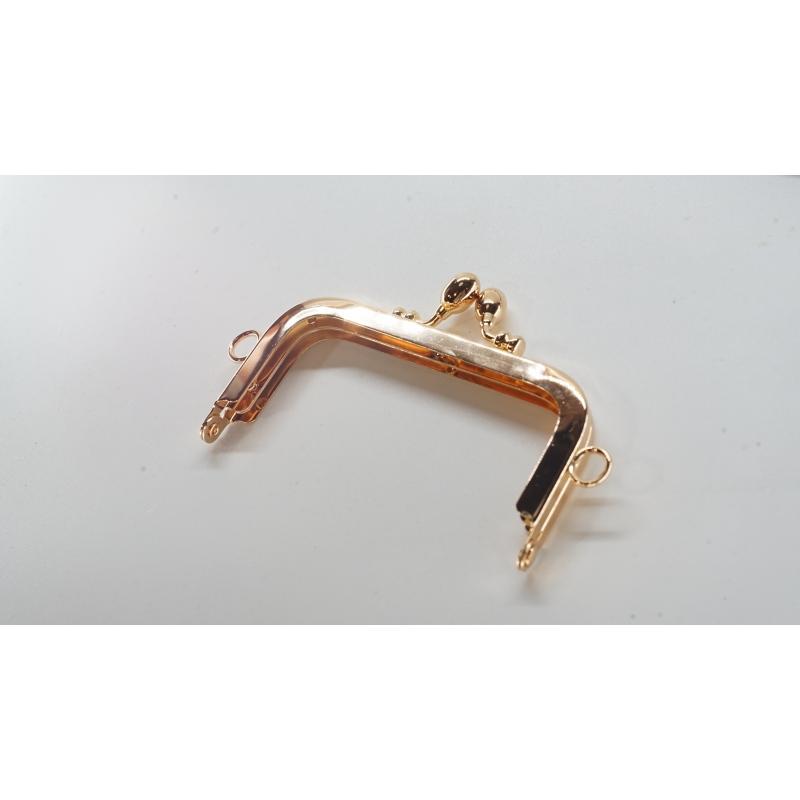 0407 がま口 口金 ハンドメイド 手芸 金属 パーツ ライトゴールド ブロンズ 2色 角型 幅約10.5cm 10個セット 資材 手作り 材料 素材 作製 裁縫 縫い付けタイプ |  | 03