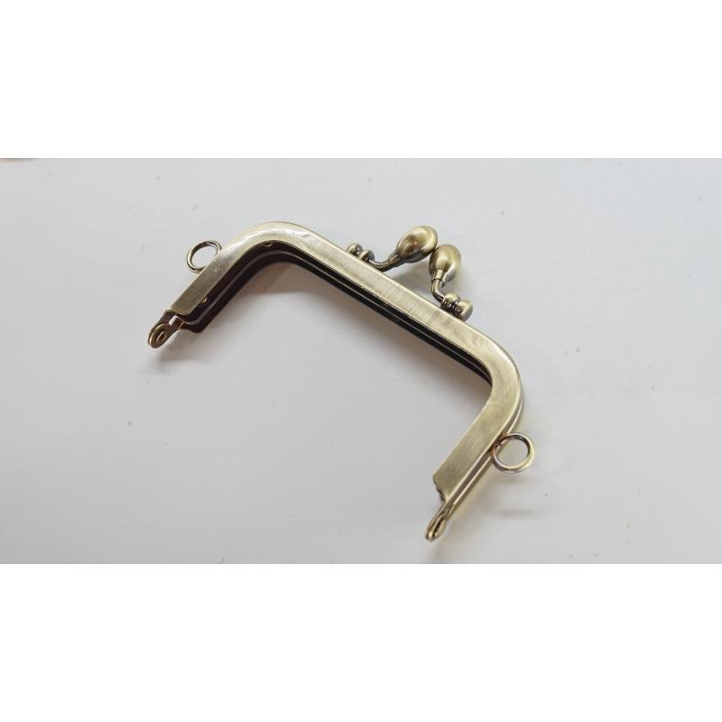 0407 がま口 口金 ハンドメイド 手芸 金属 パーツ ライトゴールド ブロンズ 2色 角型 幅約10.5cm 10個セット 資材 手作り 材料 素材 作製 裁縫 縫い付けタイプ |  | 04