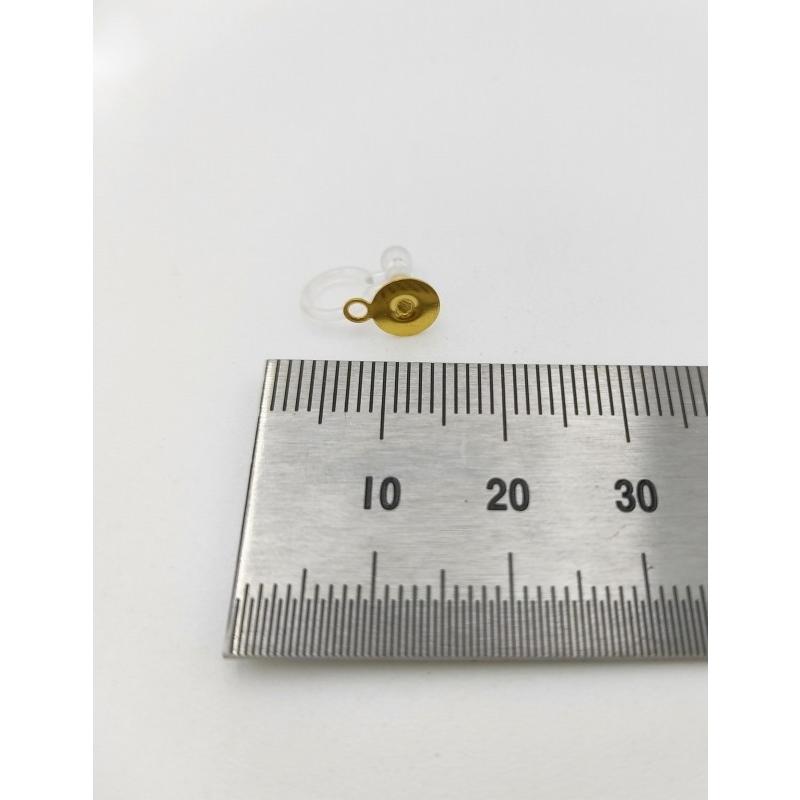 0414 カン付きノンホールピアス 丸皿 ゴールドカラー 20個 パーツ ハンドメイド DIY 送料無料 |  | 02