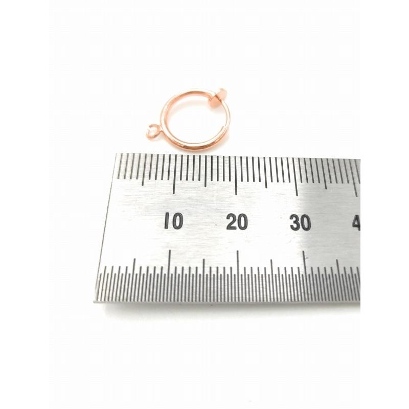 0423 カン付きイヤリング パーツ 13mm ローズゴールドカラー パーツ ハンドメイド DIY 送料無料 |  | 01