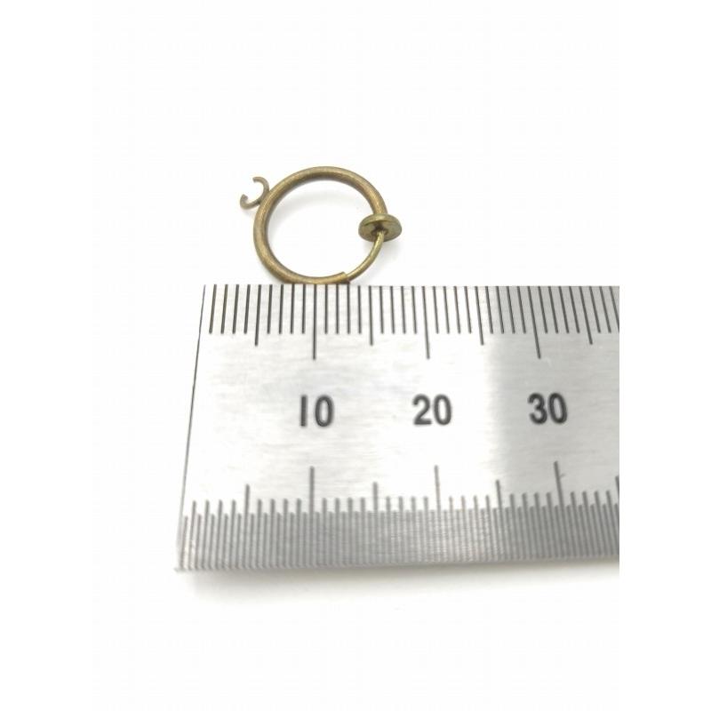 0424 カン付きイヤリング パーツ 13mm アンティークカラー パーツ ハンドメイド DIY 送料無料 |  | 01
