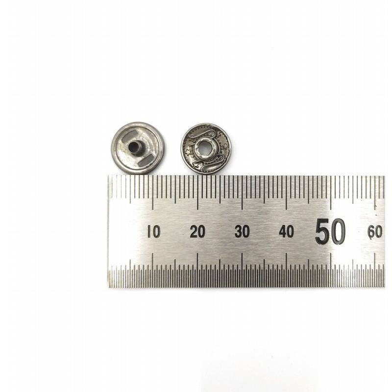 0448 レザークラフト スナップ 4色 100組 ボタンバネホック 打ち具 12.5mm 革細工 DIY 手作り スナップボタン 打ち具付き |  | 03