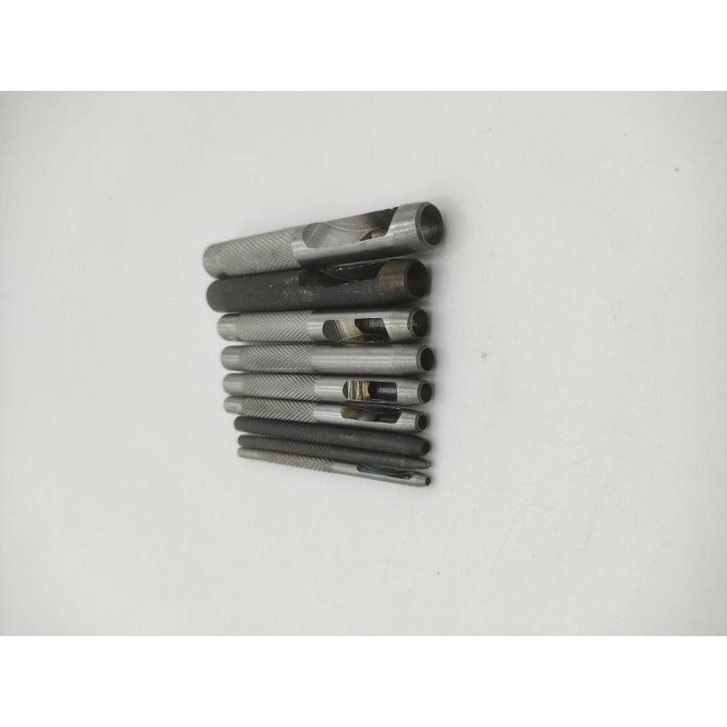 0458 訳アリ レザー クラフト用 穴あけポンチ 9種類セット レザークラフト セット 革工具 裁縫工具 皮革工具 手作り DIY |  | 03