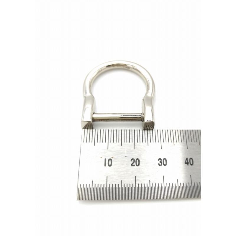 0464 Dカン ネジ式 19mm シルバーカラー 10個入り 鉄製 細め 金具 ハンドメイド 手芸 レザークラフト D型 カン バッグ ショルダーベルト |  | 02