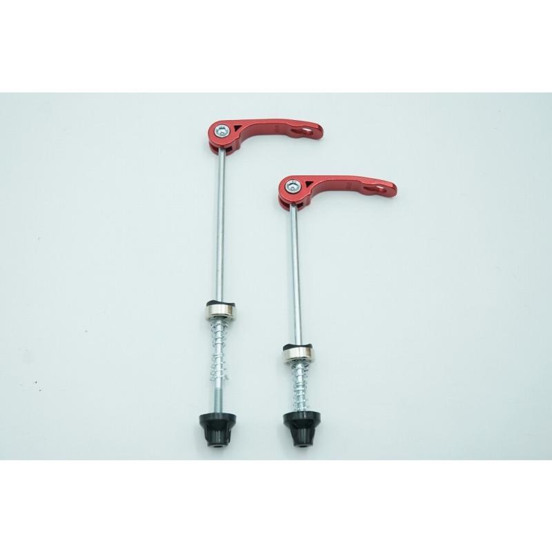 0482 自転車 クイック リリースレバー ハブ串 サイクリング ホイール 串 パーツ レッド | 