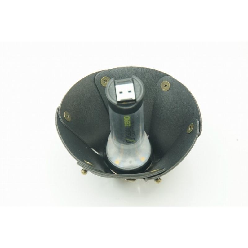 0488 ランタンシェード レザー ブラック 玉ボタン ゴールゼロなどに  LED ライト ランタン キャンプ アウトドア |  | 02