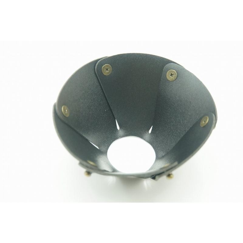 0488 ランタンシェード レザー ブラック 玉ボタン ゴールゼロなどに  LED ライト ランタン キャンプ アウトドア |  | 04