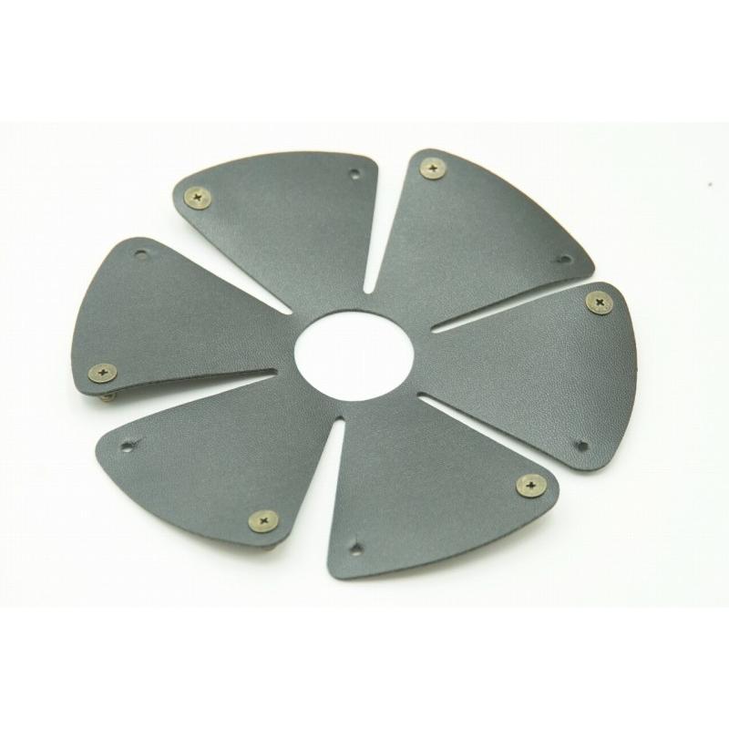 0488 ランタンシェード レザー ブラック 玉ボタン ゴールゼロなどに  LED ライト ランタン キャンプ アウトドア |  | 06