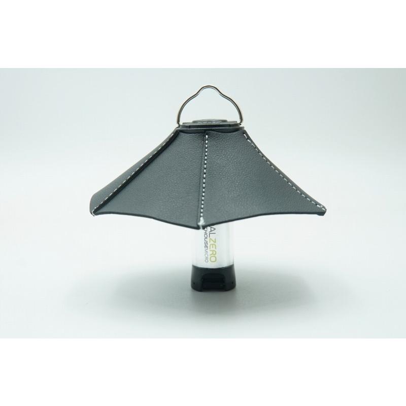 0491 ランタンシェード レザー ブラック ヘキサ ゴールゼロなどに  LED ライト ランタン キャンプ アウトドア | 