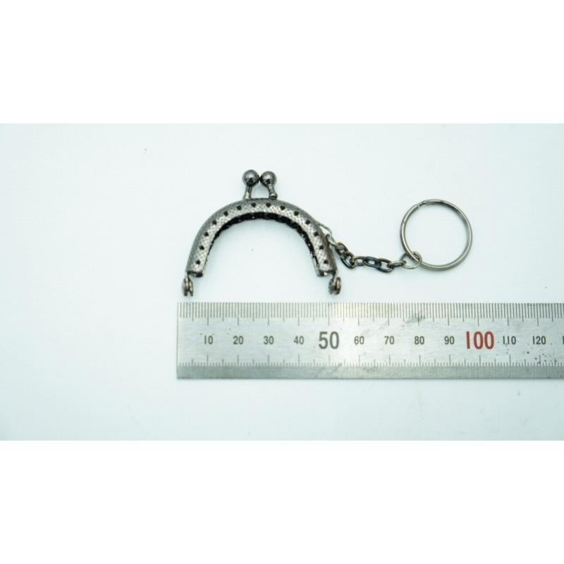 0492 ミニ がま口 口金 ハンドメイド 手芸 金属 パーツ ガンメタ ブラック 幅約5cm 10個セット 資材 手作り 材料 素材 作製 丸形 裁縫 ゲンコ 縫い付けタイプ |  | 03