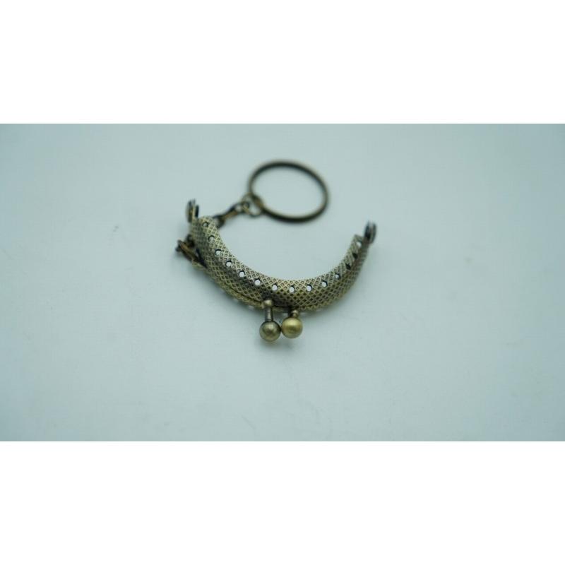 0495 ミニ がま口 口金 ハンドメイド 手芸 金属 パーツ ブロンズ 幅約5cm 10個セット 資材 手作り 材料 素材 作製 財布 丸形 裁縫 ゲンコ 縫い付けタイプ |  | 03