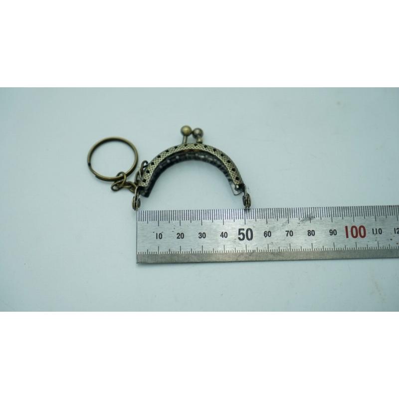 0495 ミニ がま口 口金 ハンドメイド 手芸 金属 パーツ ブロンズ 幅約5cm 10個セット 資材 手作り 材料 素材 作製 財布 丸形 裁縫 ゲンコ 縫い付けタイプ |  | 04