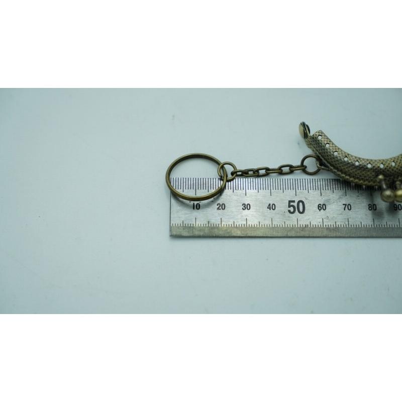 0495 ミニ がま口 口金 ハンドメイド 手芸 金属 パーツ ブロンズ 幅約5cm 10個セット 資材 手作り 材料 素材 作製 財布 丸形 裁縫 ゲンコ 縫い付けタイプ |  | 06