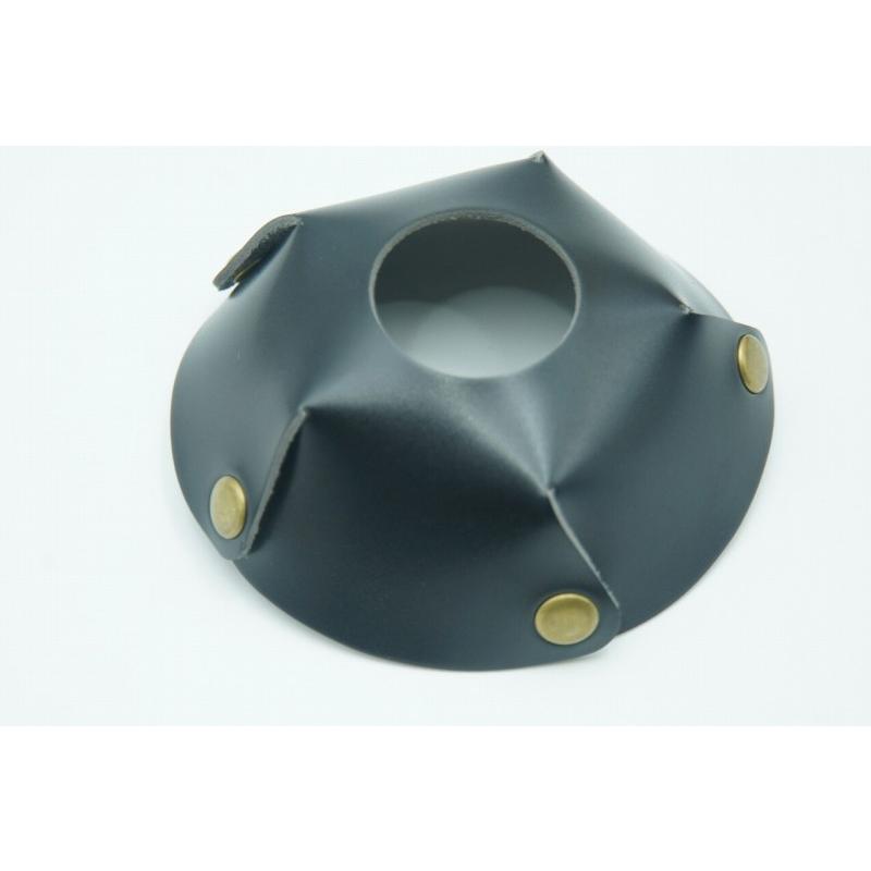 0496 ランタンシェード レザー ブラック ボタン ゴールゼロなどに  LED ライト ランタン キャンプ アウトドア |  | 04