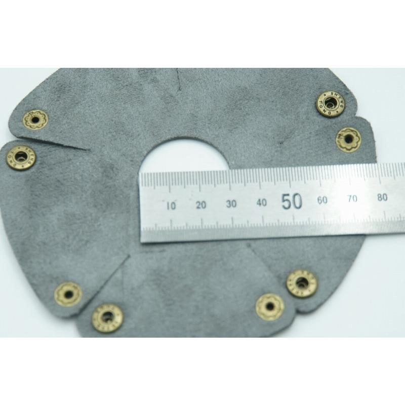 0496 ランタンシェード レザー ブラック ボタン ゴールゼロなどに  LED ライト ランタン キャンプ アウトドア |  | 07