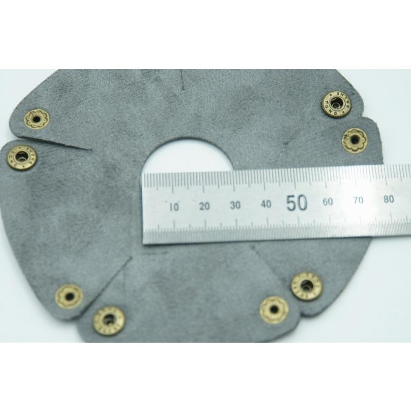 0496 ランタンシェード レザー ブラック ボタン ゴールゼロなどに  LED ライト ランタン キャンプ アウトドア |  | 08