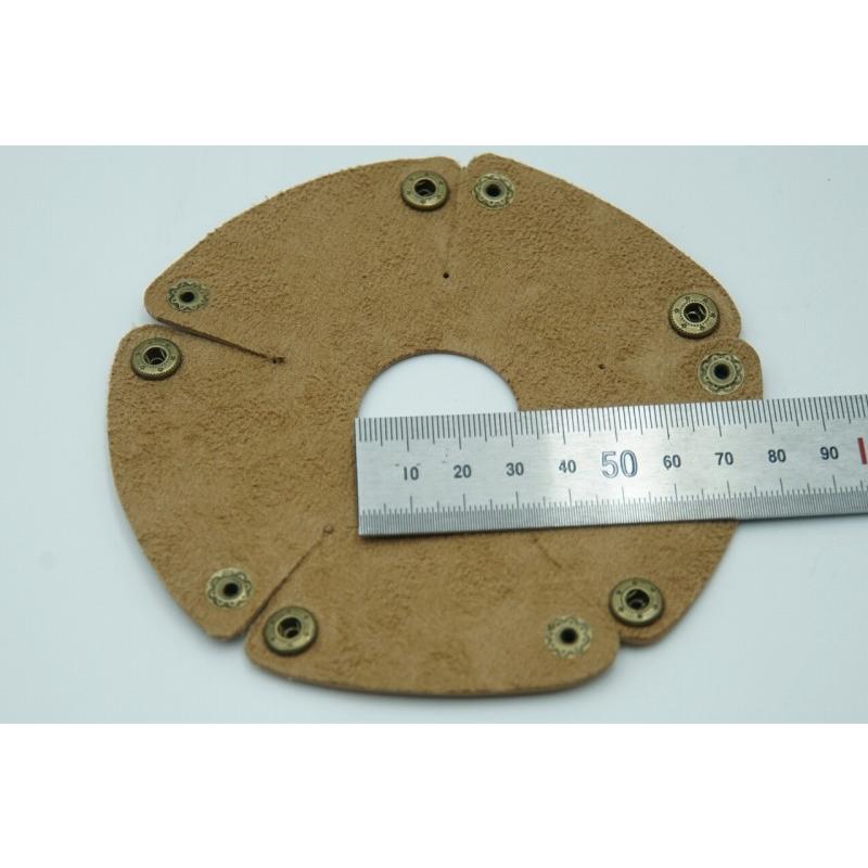 0497 ランタンシェード レザー ブラウン ボタン ゴールゼロなどに  LED ライト ランタン キャンプ アウトドア |  | 07