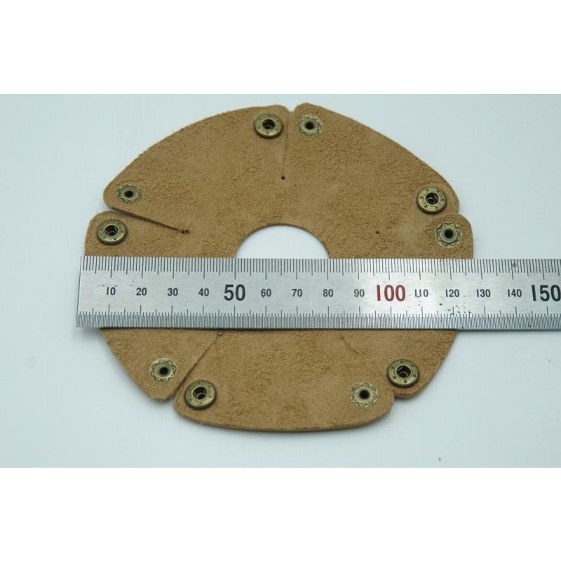 0497 ランタンシェード レザー ブラウン ボタン ゴールゼロなどに  LED ライト ランタン キャンプ アウトドア |  | 08