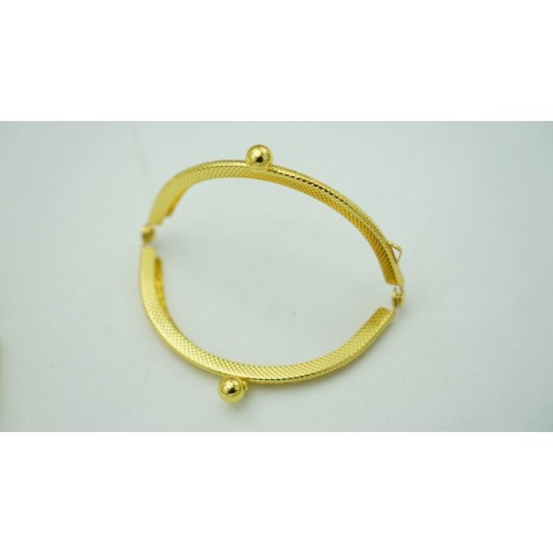 0513 がま口 口金 ハンドメイド 手芸 金属 パーツ ゴールド アンティーク調 幅約8.5cm 10個セット 資材 手作り 材料 素材 作製 裁縫 ゲンコ 縫い付けタイプ |  | 03