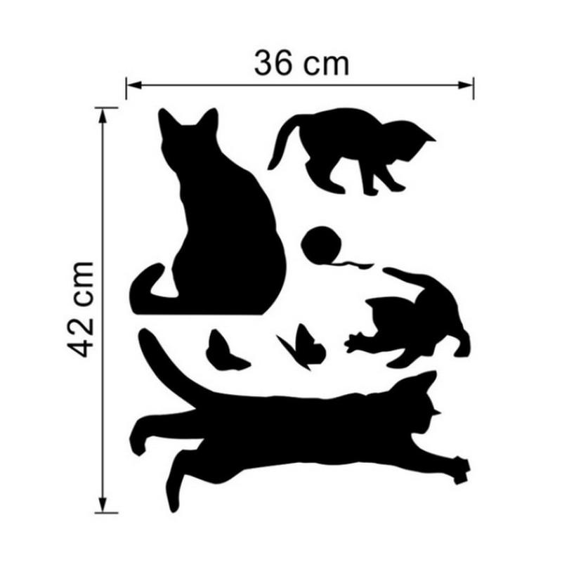 0057 ウォールステッカー 黒猫 動物 猫 おしゃれ アート ポスター 壁紙シール インテリア 幼稚園 剥がせる 保育園 モダンアート 子供部屋 |  | 02