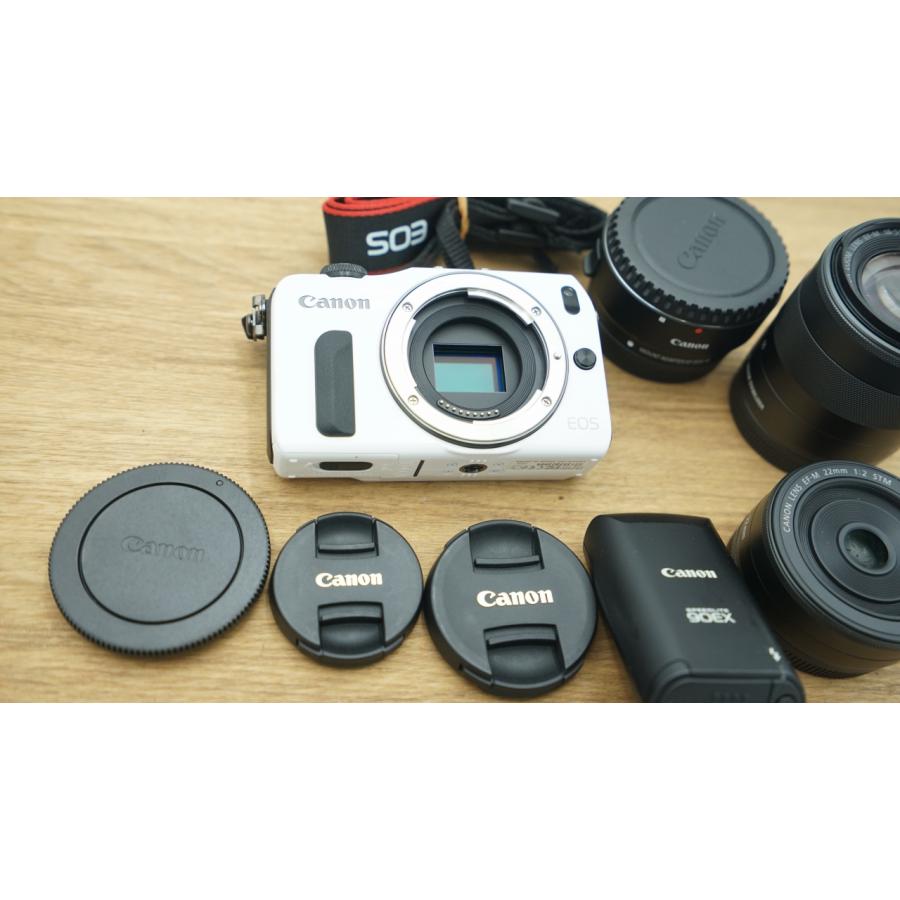 クラシッククラシック8240 美品 Canon EOS M EF-M 22mm 18-55mm