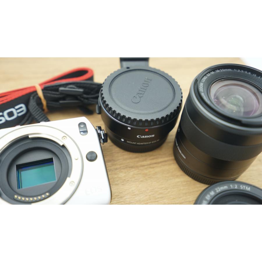 クラシッククラシック8240 美品 Canon EOS M EF-M 22mm 18-55mm