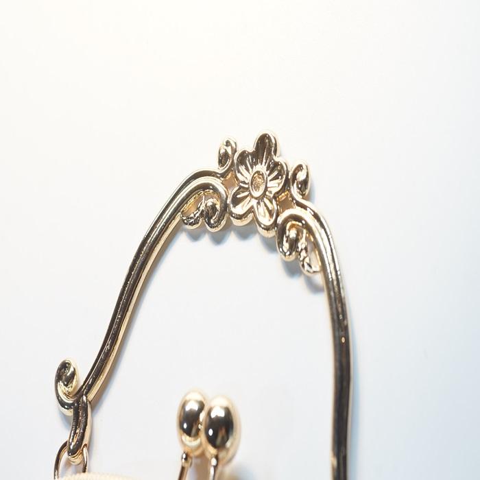 0098 がま口 口金 ハンドメイド 手芸 金属 パーツ ライトゴールド 幅約16.5cm 3個セット 資材 手作り 材料 素材 作製 財布 丸形 裁縫 縫い付けタイプ |  | 03