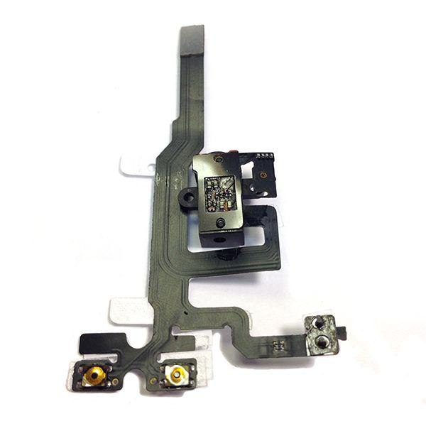 iPhone 4s ヘッドフォン/ボリューム/ヘッドホン フレックスケーブル ブラック 修理 交換用リペアパーツ | Apple | 01