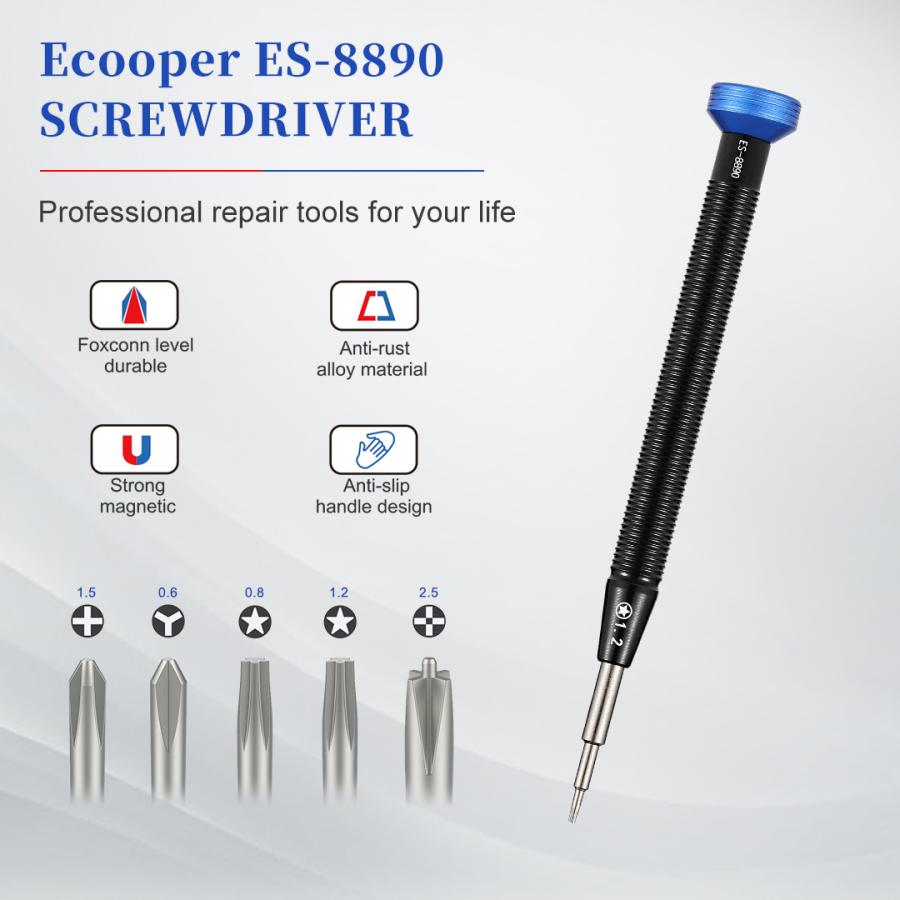 Ecooper ES-8890 2D ドライバー iPhone・Android対応 繰り返し使用する方 プロユース向け +1.5/PH000 Y0.6/Y000 ★0.8/P2 | Apple