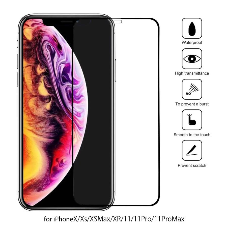 Apple iPhone 強化ガラスフィルム 全面保護ガラスフィルム 9H硬度