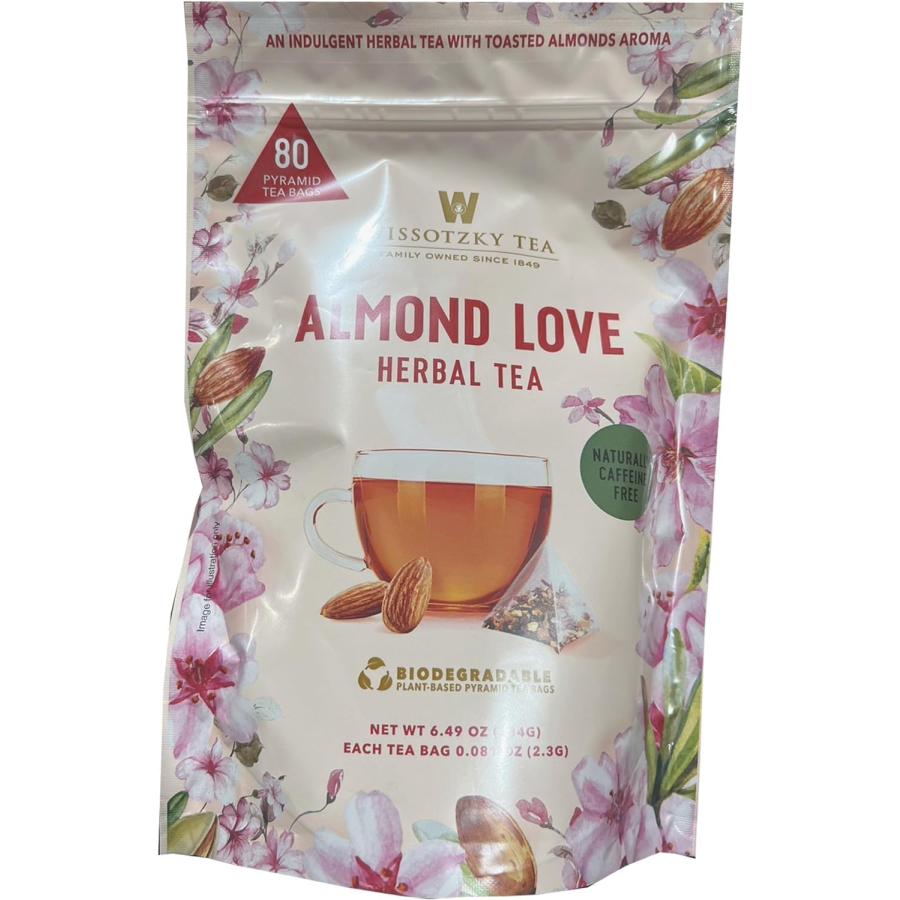 WISSOTZKY コストコ アーモンド ラブ ティー ハーバルティー ピラミッド型 ティーバッグ 80個入り 38XVS8NZ86