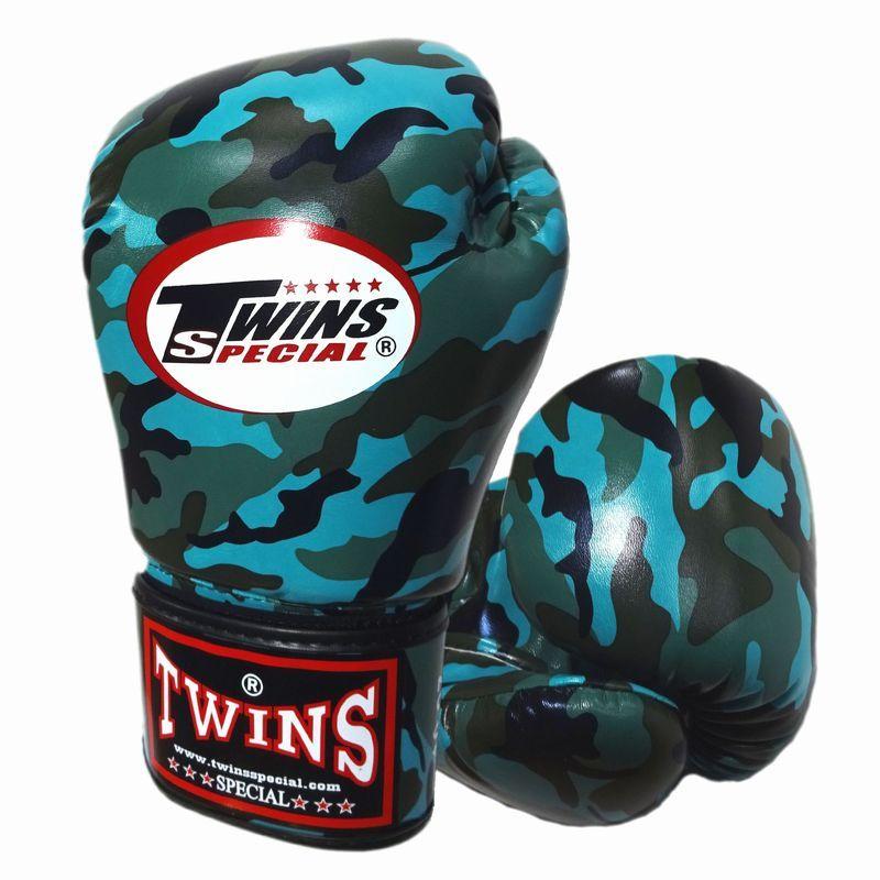セール】Twins ボクシンググローブ PUレザー ミリタリー Turquoise