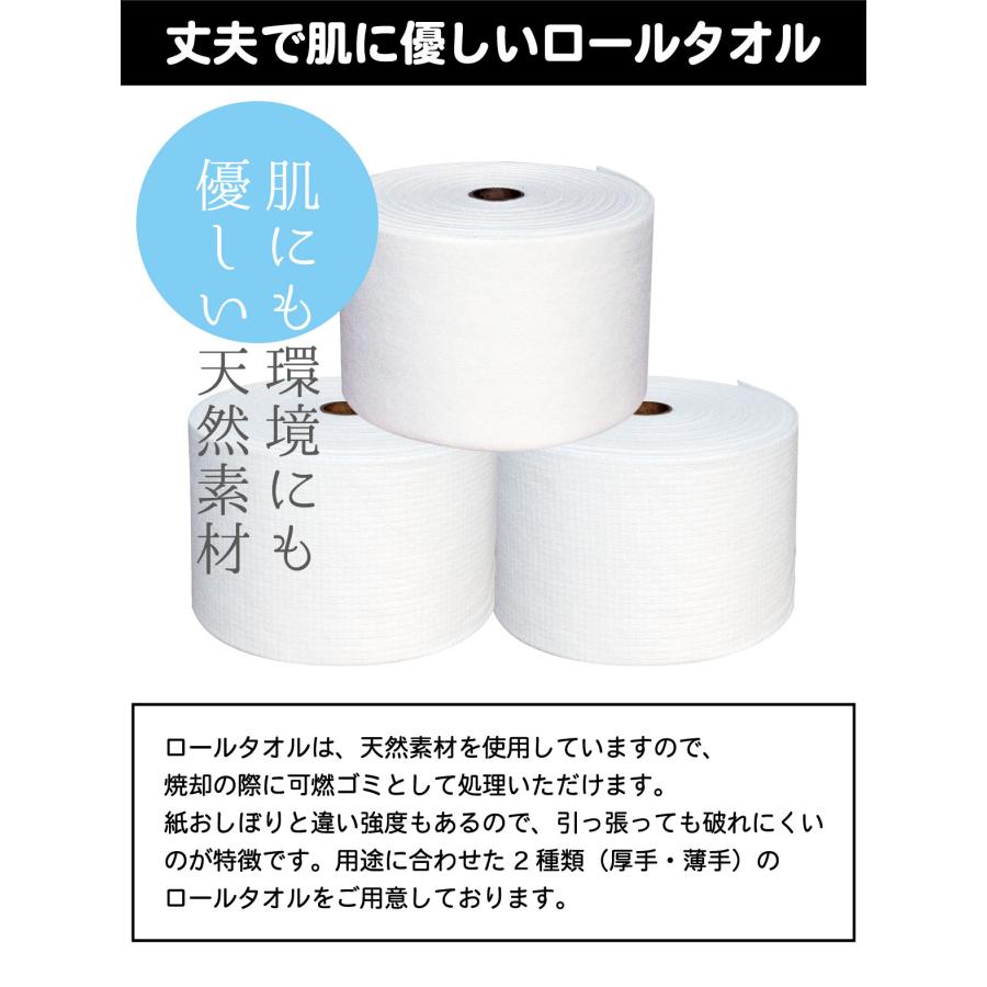 ロールタオル 使い捨て おしぼり 薄手 30m 24ロール 自動おしぼり機用 お手拭き お口拭き｜ifitness-shop｜03